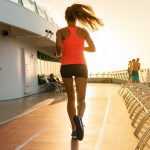 woman jogging in the afternoon