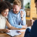 couple reviewing a contract