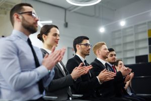 people in corporate attire
