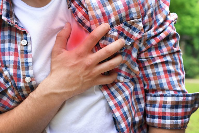 Man with Heart disease