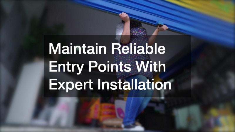 opening the roll-up door