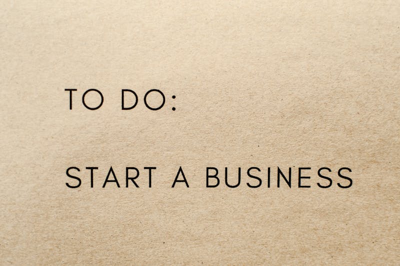 start a business